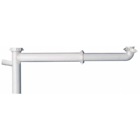 Protectionpro 1-.50in. White End Outlet Continuous Waste With Baffle Tee PR81980